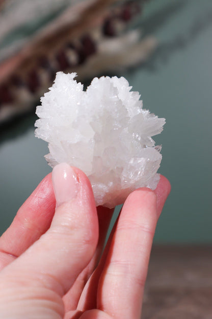 Snow White Aragonite Specimen 88gr Specimens Tali & Loz Crystals