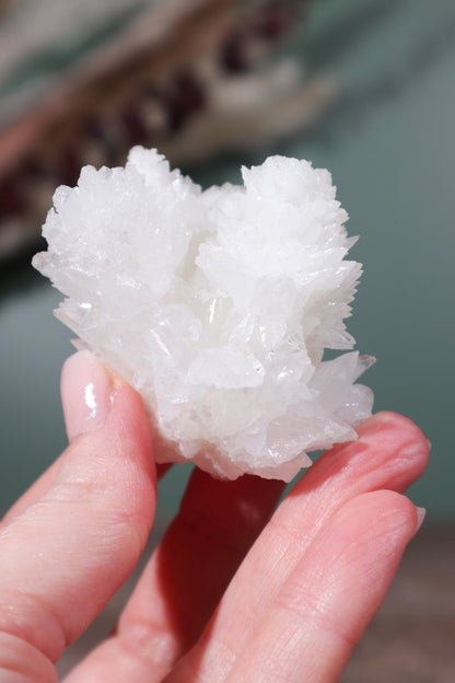 Snow White Aragonite Specimen 88gr Specimens Tali & Loz Crystals