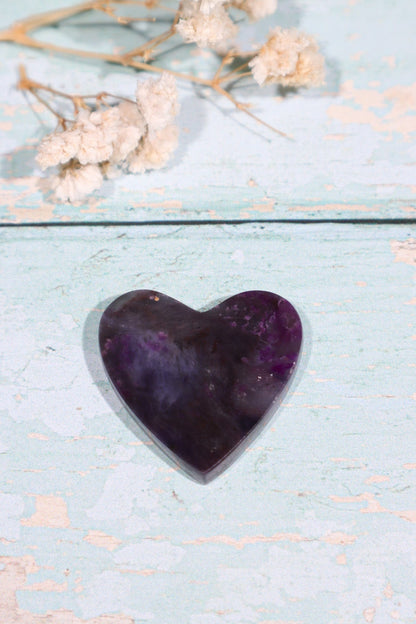 Sugilite Heart 10.90gr Hearts Tali & Loz Crystals