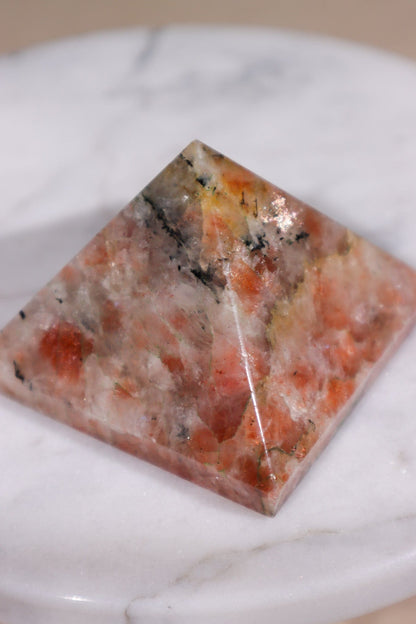 Sunstone Pyramid 5cm Pyramids Tali & Loz Crystals