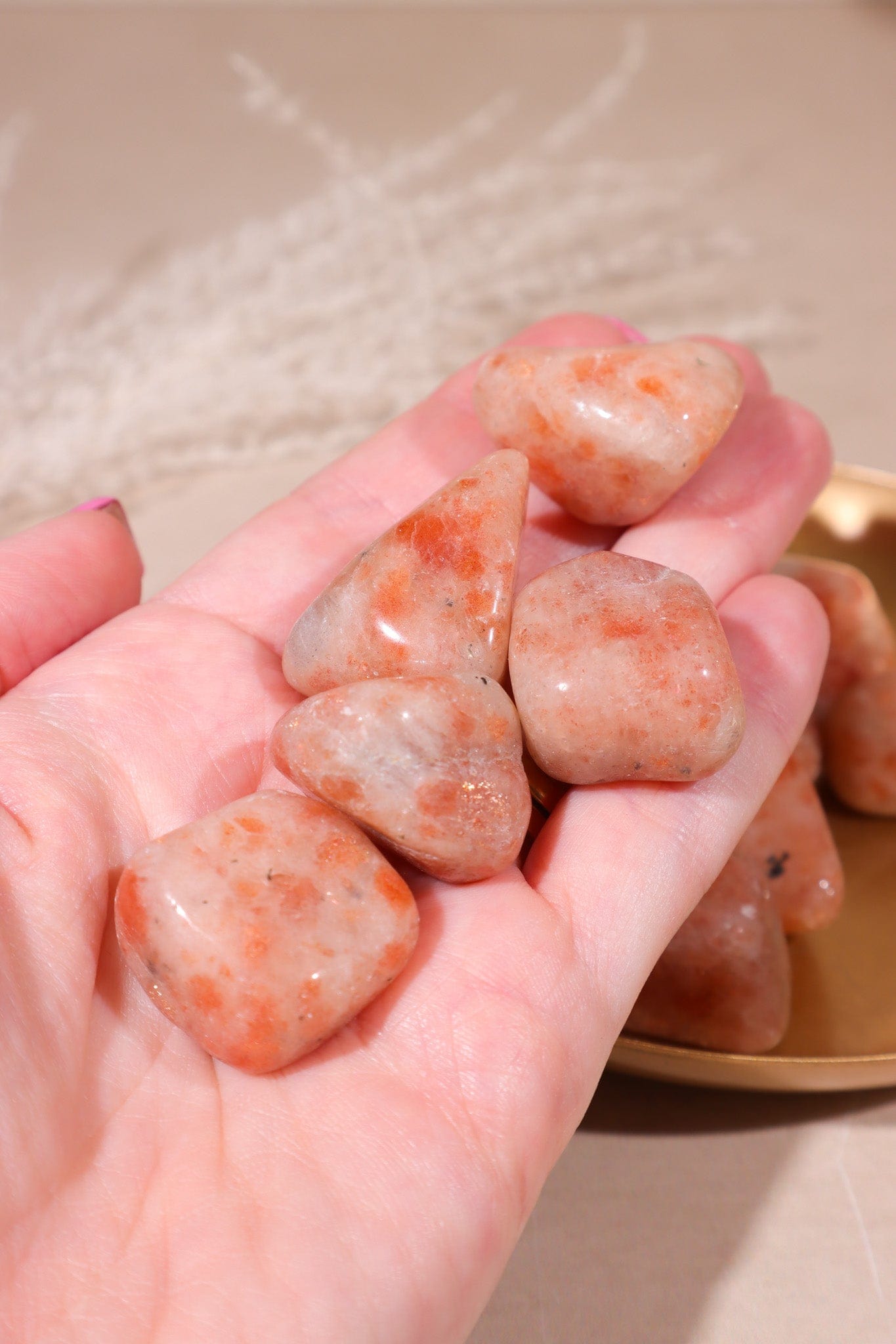 Sunstone Tumblestones 20-30mm Tumblestones Tali & Loz Crystals