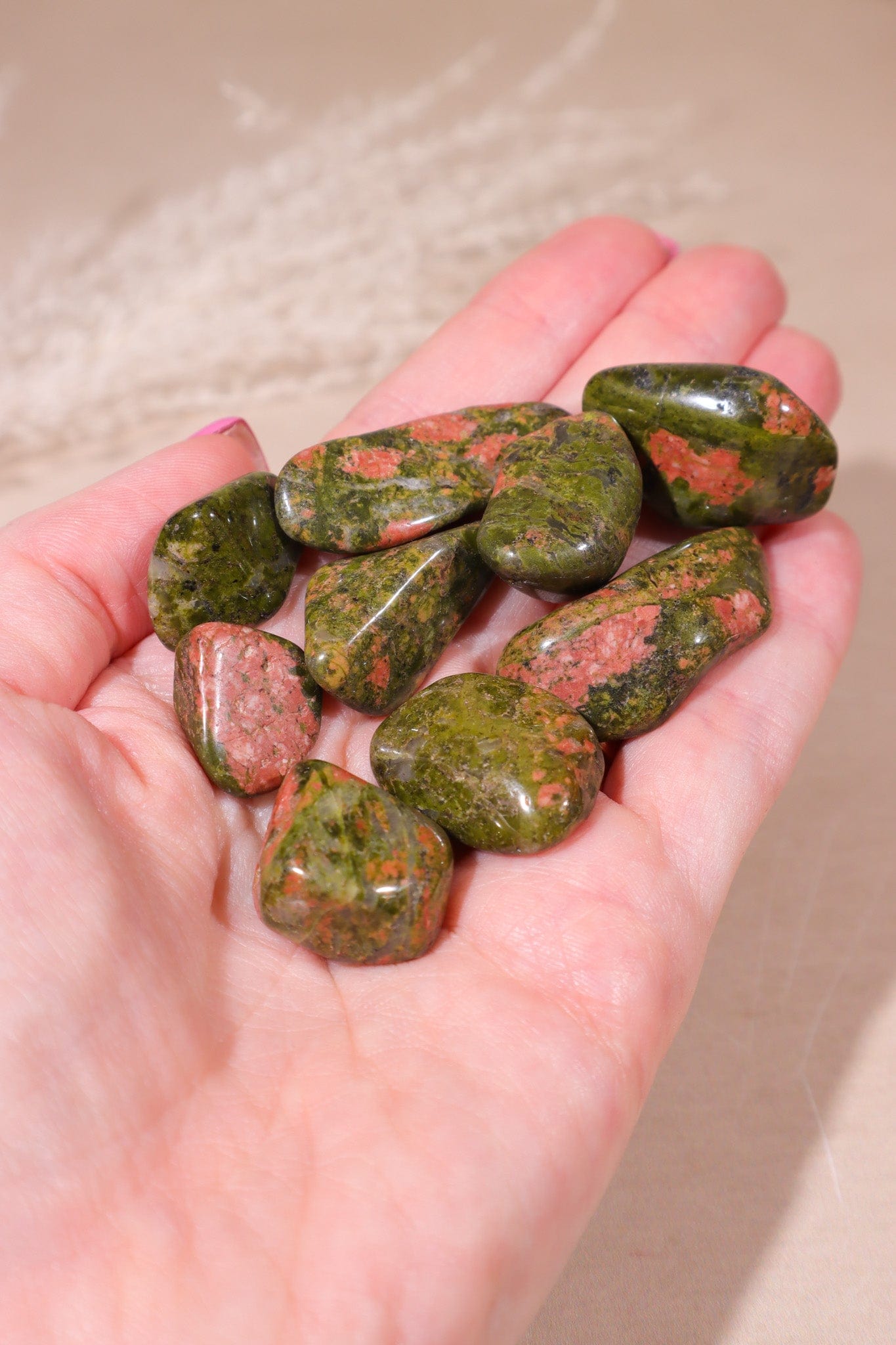 Unakite Tumblestones 20-30mm Tumblestones Tali & Loz Crystals