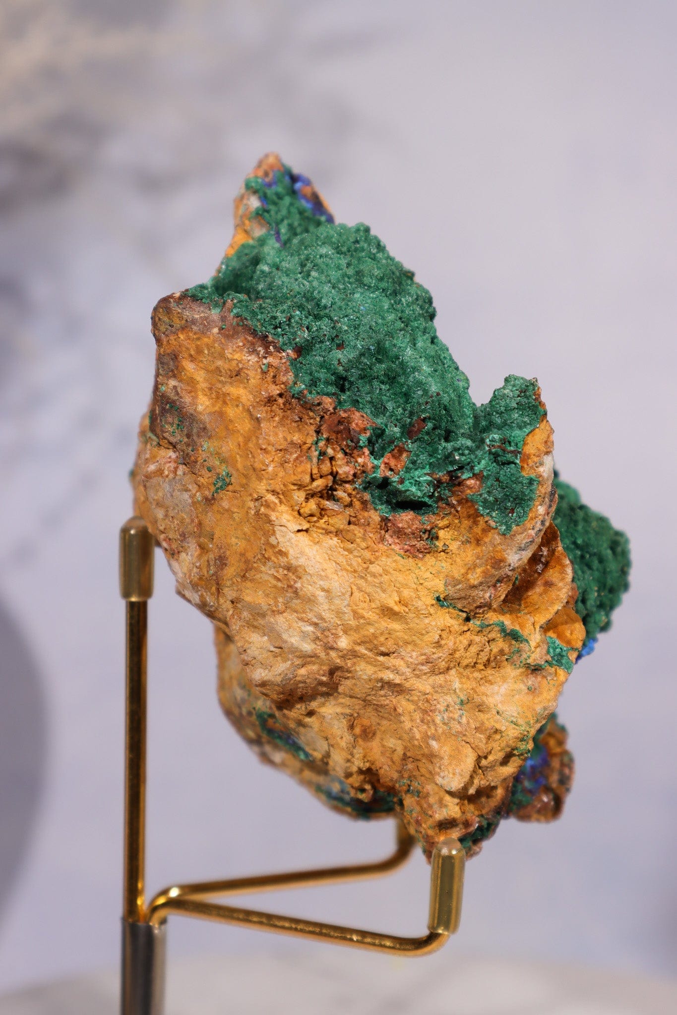 Velvet Malachite with Azurite Specimen 405gr Specimens Tali & Loz Crystals