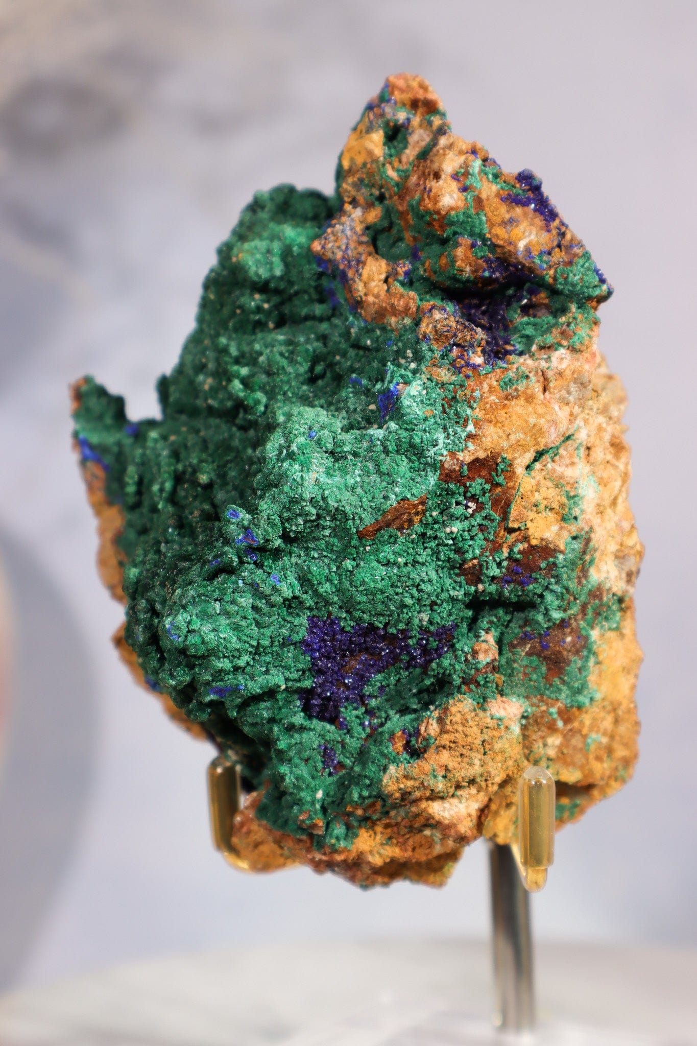 Velvet Malachite with Azurite Specimen 405gr Specimens Tali & Loz Crystals