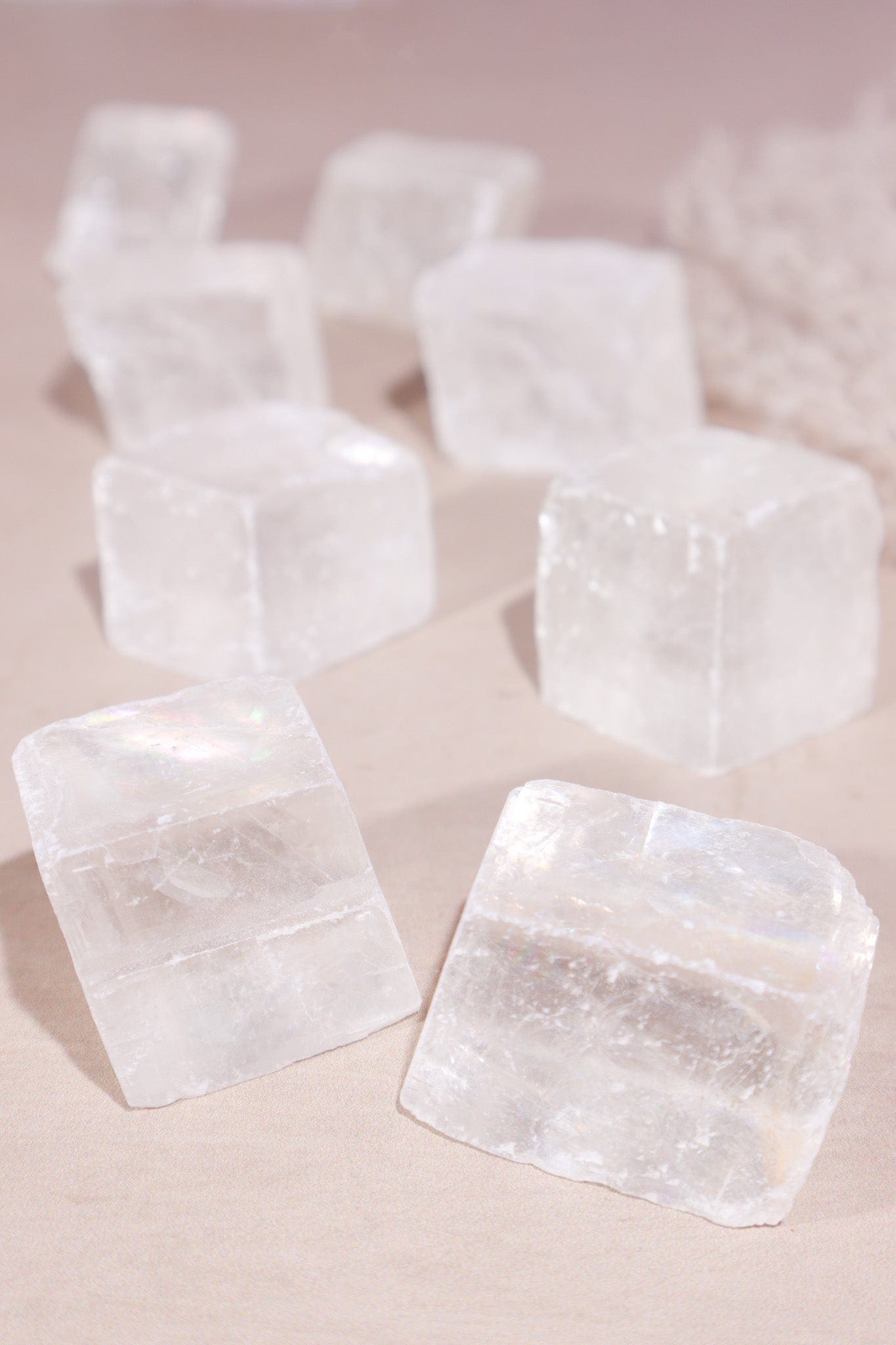 White Calcite Rough Pieces Rough Crystals Tali & Loz