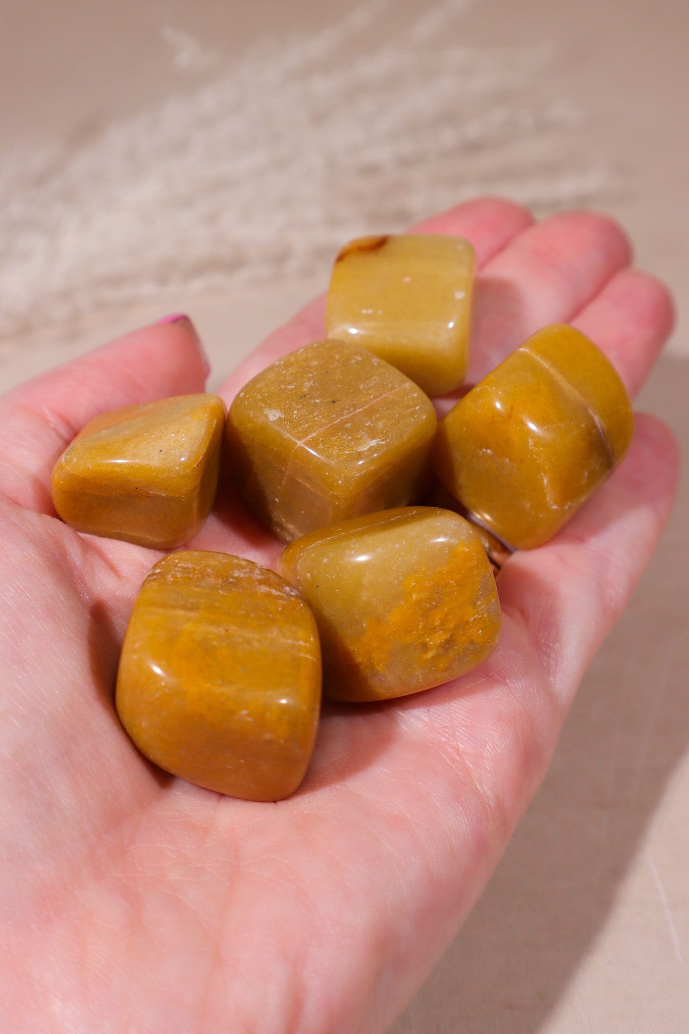 Yellow Aventurine Tumblestones 20-40mm Tumblestones Tali & Loz Crystals