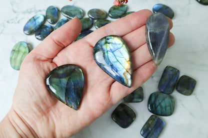 Labradorite Cabochons - Tali & Loz Crystals