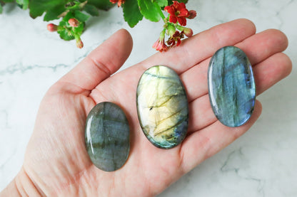 Labradorite Cabochons - Strength/Protection Cabochons Oval Large Tali & Loz