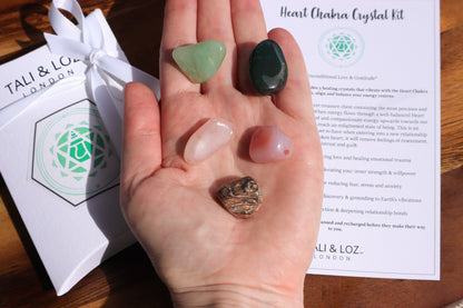 Heart Chakra Crystal Kit Crystal Sets Tali & Loz